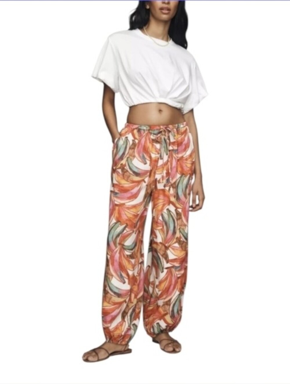 Farm Rio X Anthro Fruit Balloon Pants NWT Size M